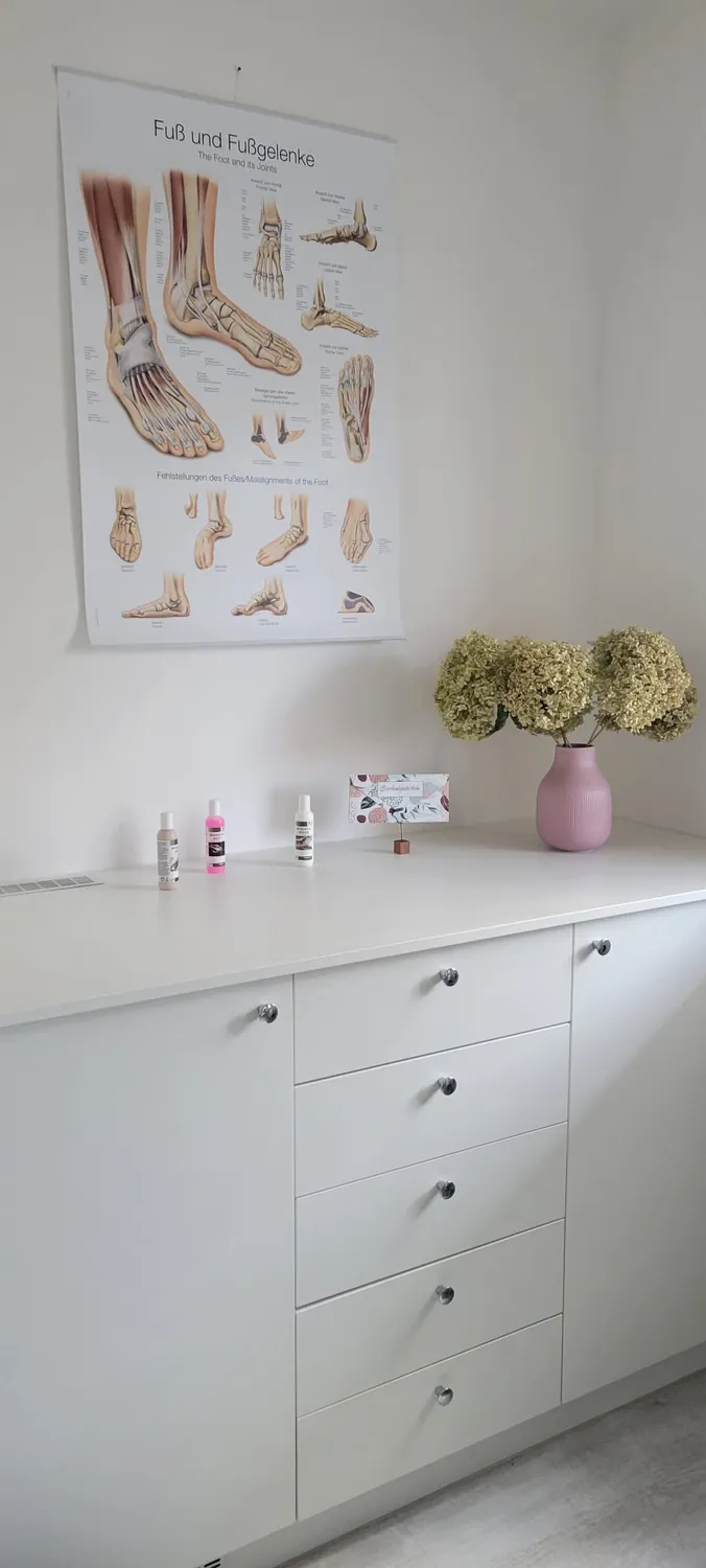 Spangenbehandlung Orthonyxie  Heilmittelveordnung Podologie mit Zulassung  Hornhaut Behandlung Hühneraugen Behandlung Diabetische Fuß Diabetische Fußsyndrom Diabetische Neuropathie Schrunden Behandlung Rissige Haut Trockene Haut Akute Nagelschmerzen Fußcreme Fußschaum Schrundencreme